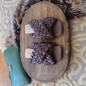 Steve Madden Brand Braid sandals, size 6 Womens